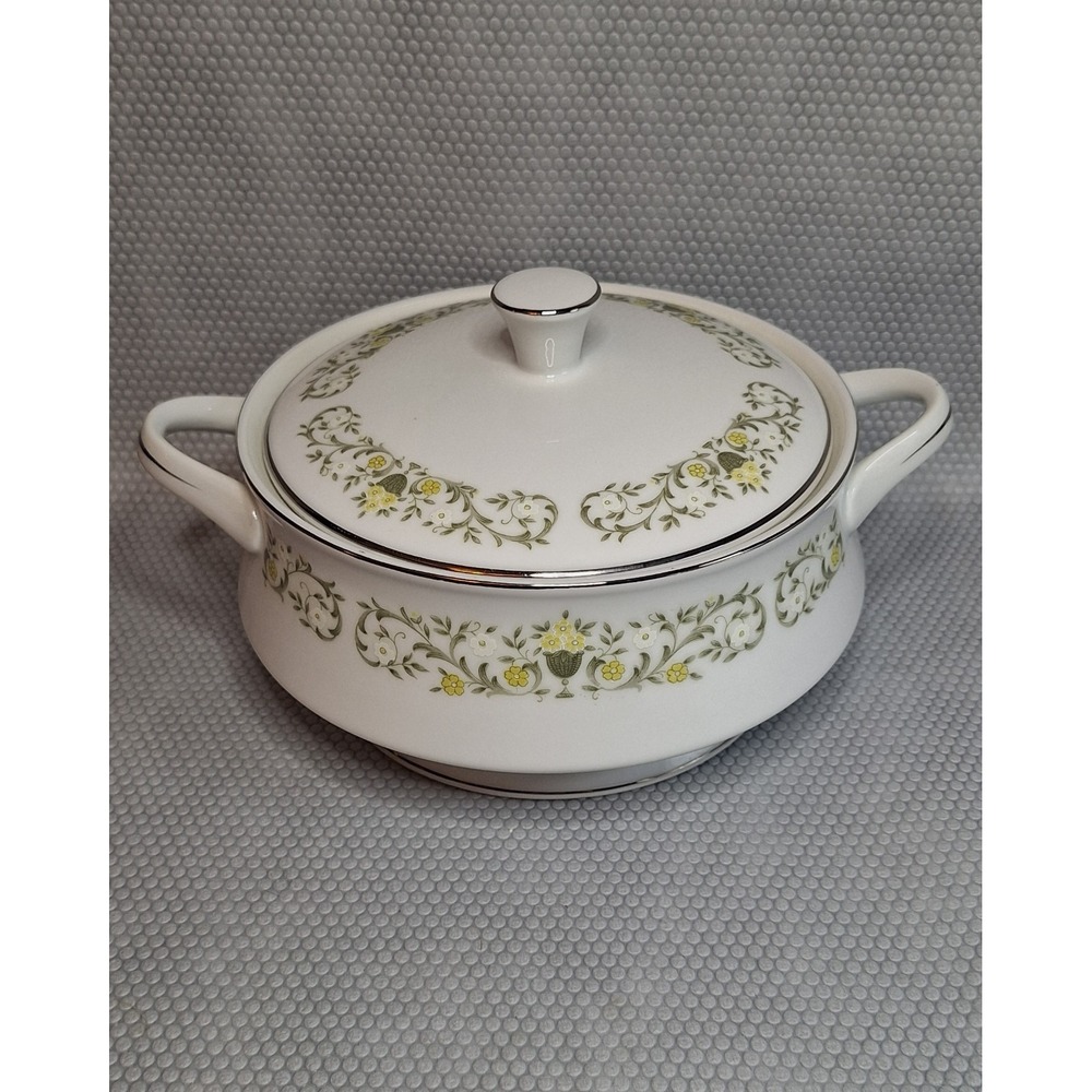 Vintage Fine China Japan Florentine Sterling Soup Tureen /Covered Vegetable Dish